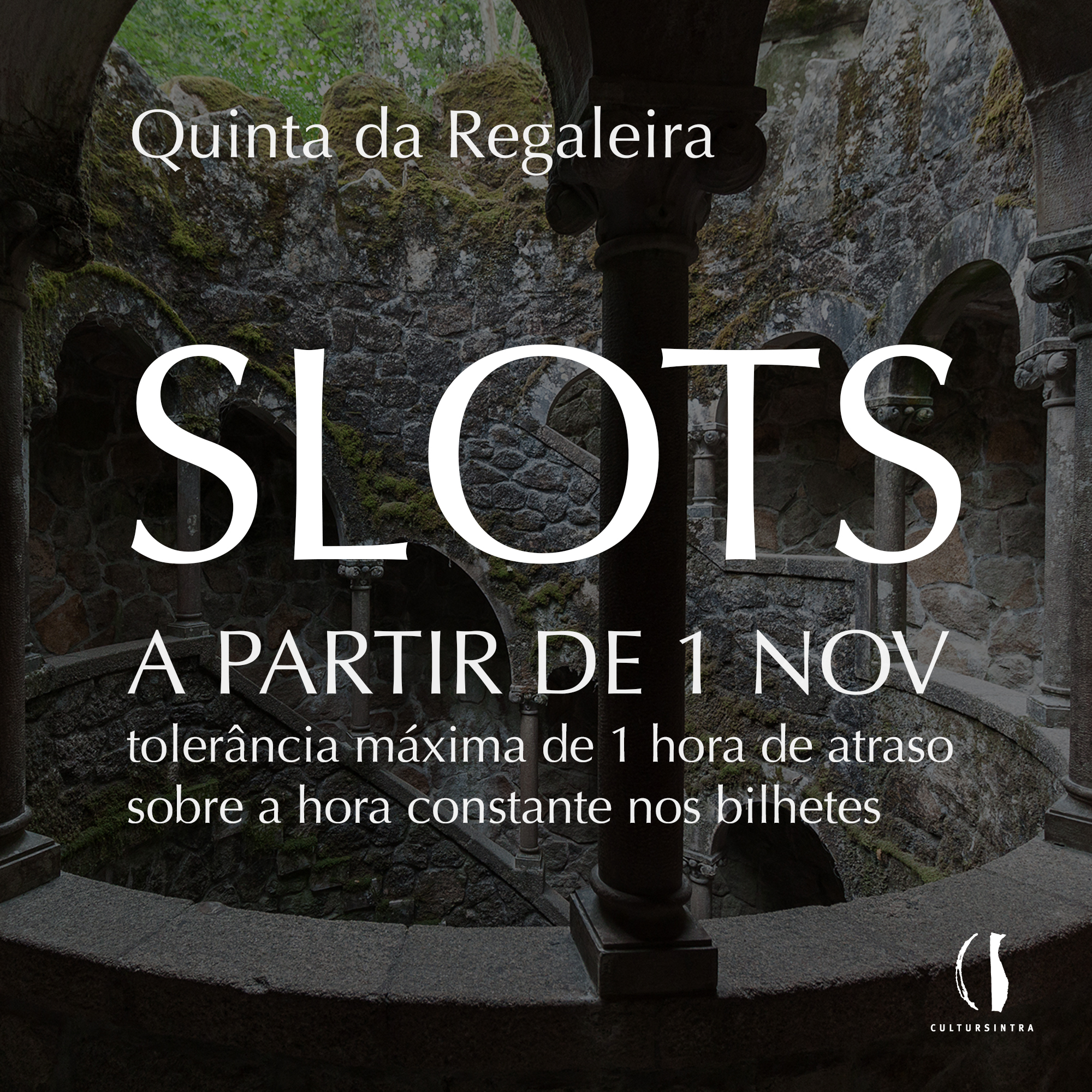 Aviso · Slots de início de visita 